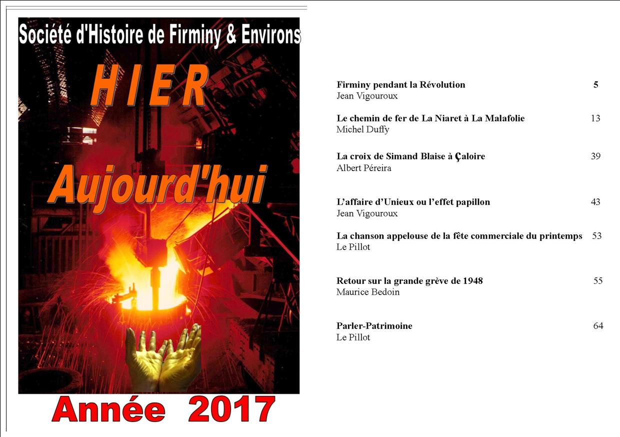 bulletin 2017 Societe Histoire de Firminy